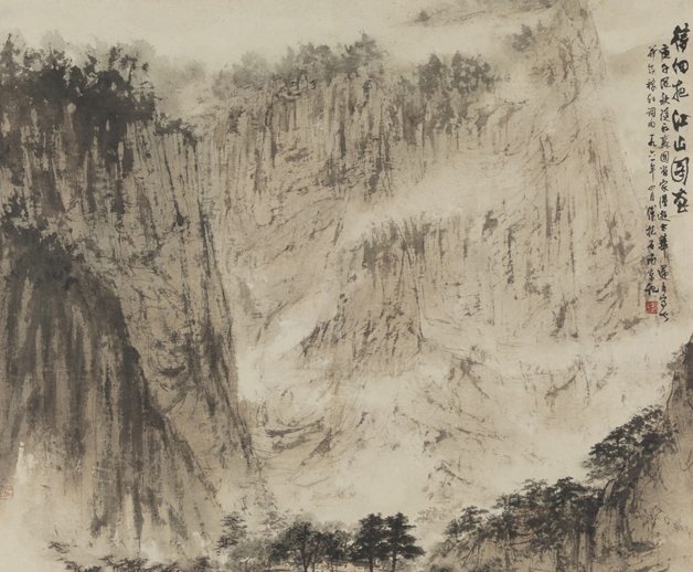 《待細把江山圖畫》100×111.5cm，1961年